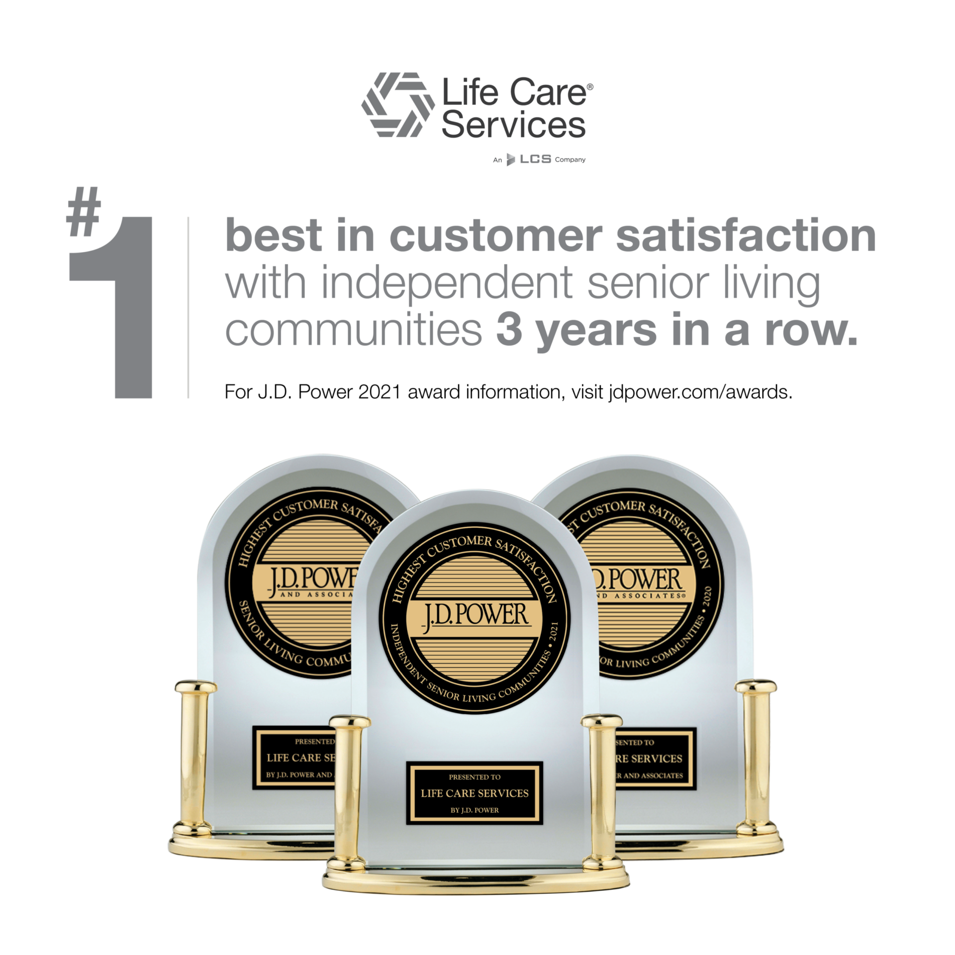 LCS Ranked #1 in Independent Living Customer Satisfaction by J.D. Power