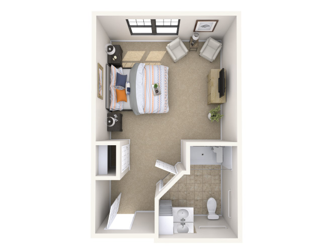 The Oxford memory care floor plan