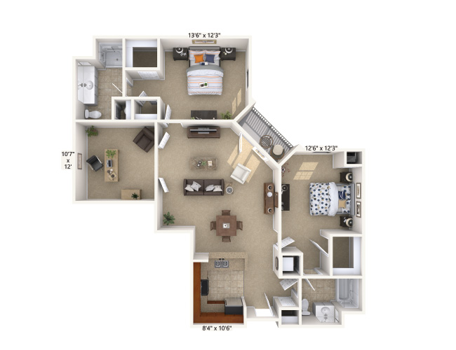 The Somerset independent living floor plan