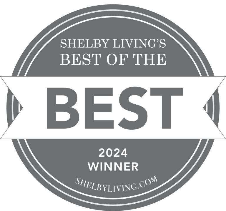 Shelby Living's best of the best award 2024