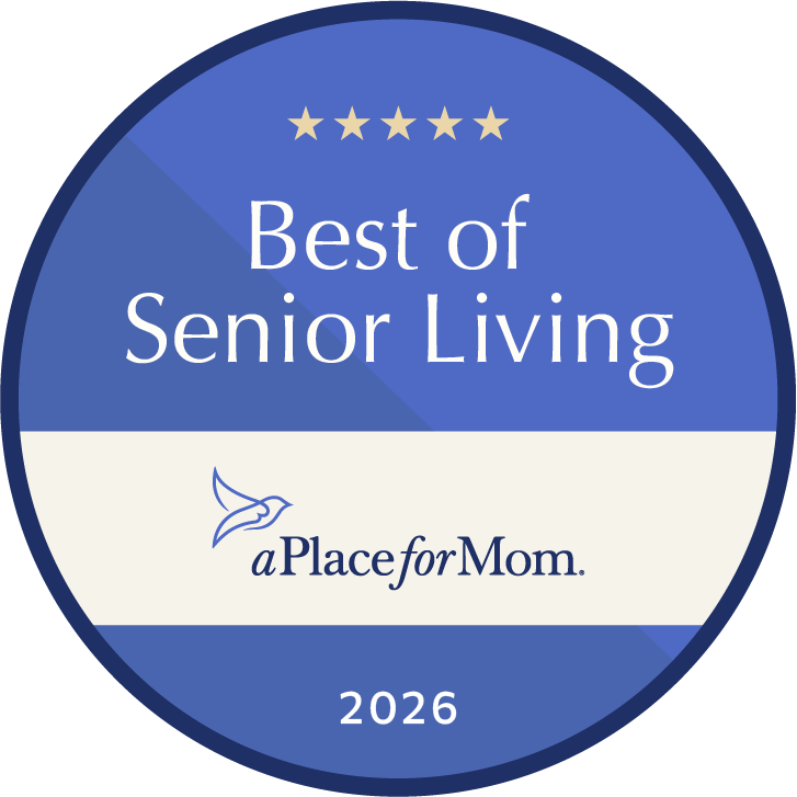 2026 Best of Senior Living award by a place for mom