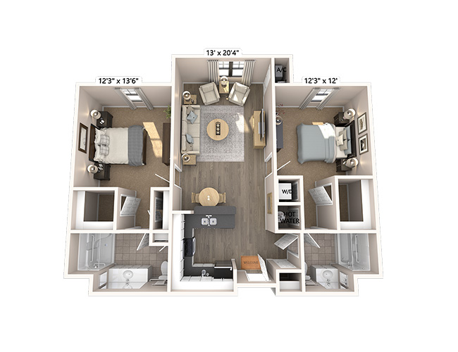 durham deluxe floor plan