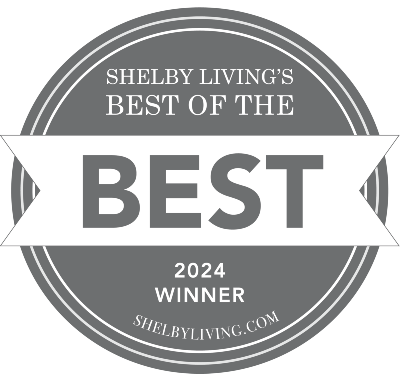 Shelby Living Best of the best 2024 Winner Award Badge